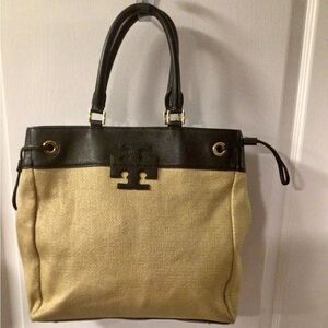 Tory Burch Straw Tote Bag